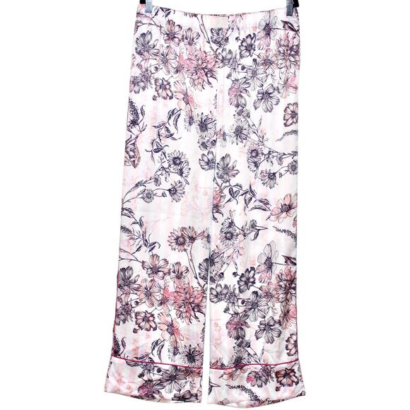 Victoria's Secret Satin PJ Pant Floral Pink Large NWT - Picture 3 of 6